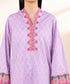 Women's Unstitched Purple Lawn 3 Piece Suit